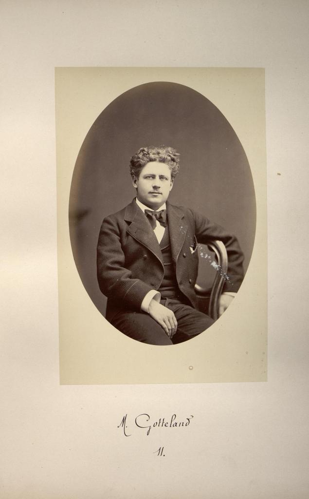 Portrait (photographique) d’Abel-Hector Gotteland (1851-1925), à l’époque de ses études à l’École des ponts et chaussées (Archives de l’École des ponts et chaussées, Paris)